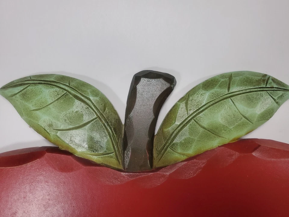 Вращающийся яблочный деревянный красный ретро фермерский домик деревенский сервировочный поднос Lazy Susan - Изображение 3 из 4