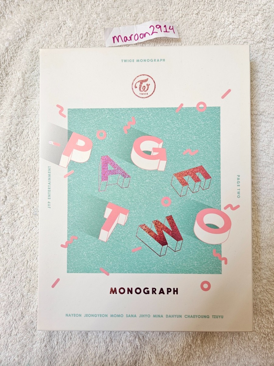 TWICE Page Two Monograph -DVD + Photobook Only - NO Postcards [US