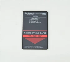 Roland TN-SC1-07 LATIN (Samba, Mambo, Beguine, Paso Doble) Music Style Card