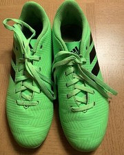 Botines Niños - Adidas Nemeziz Messi Fútbol Talla 4 Usados Verde Muy Buen Estado.