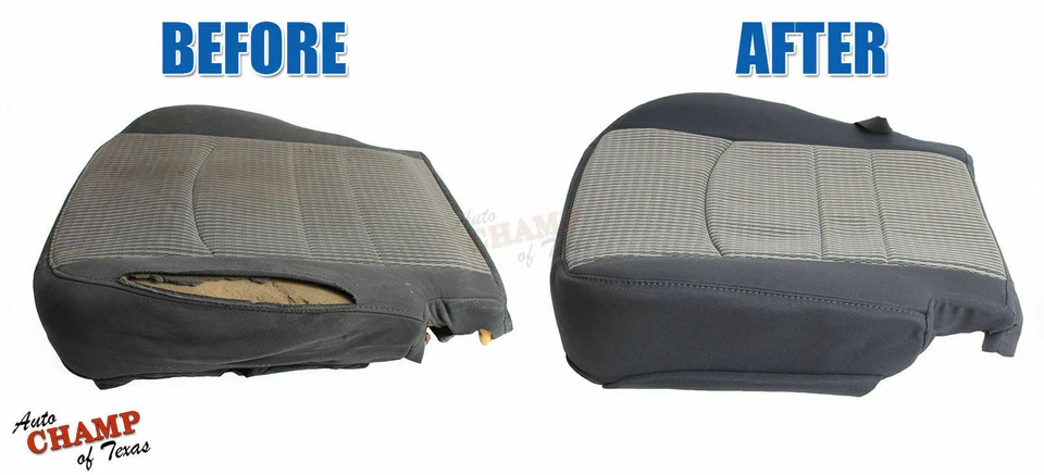 Se adapta a Ford Ranger XL XLT 2000-2002 deportivo lado del conductor inferior cubierta de asiento de tela gris Foto 3 de 4