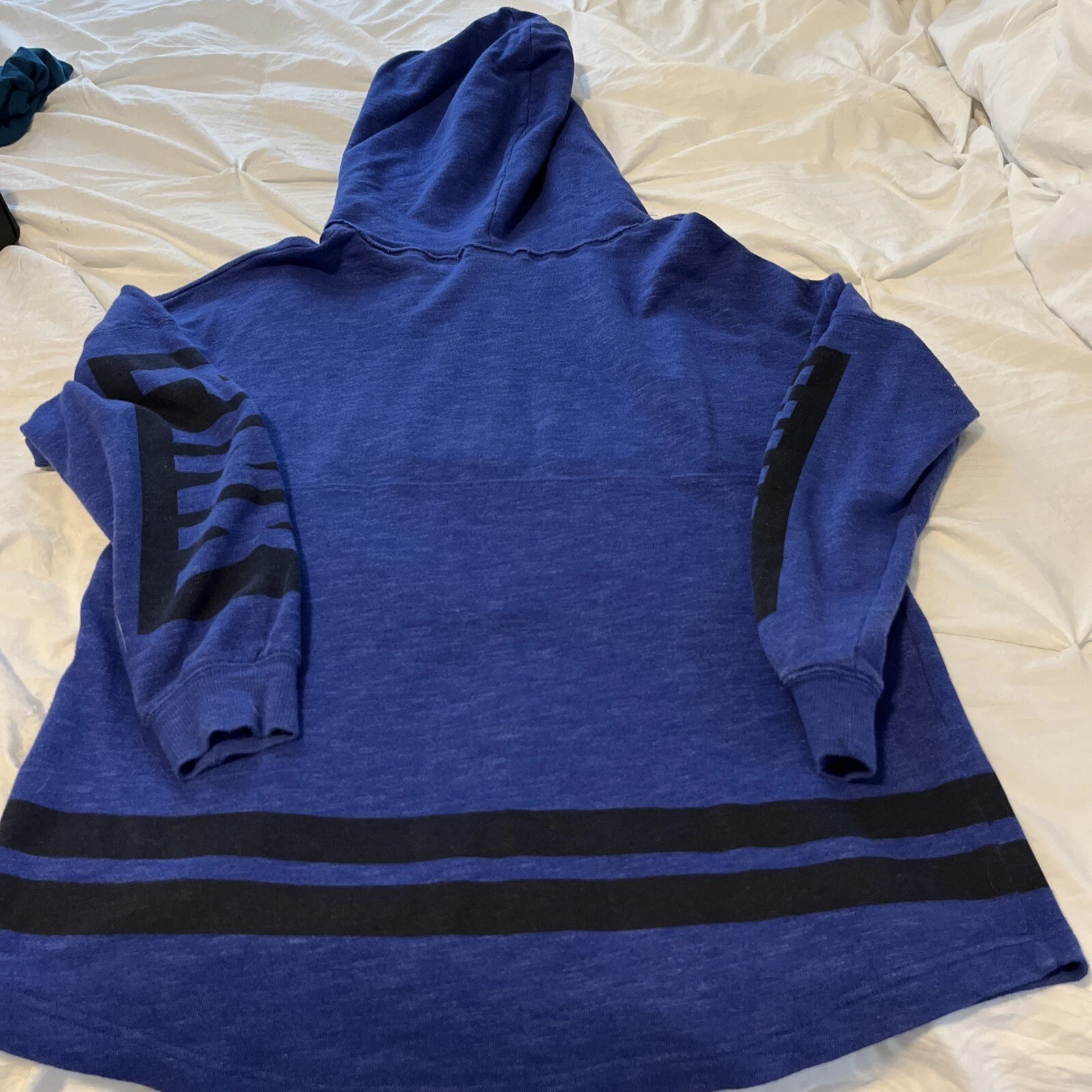 UNDERCOVER Felpa con cappuccio blu Victoria Secret rosa donna piccola blu palestra allenamento fitness casual