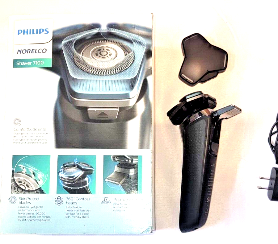 Philips Norelco Shaver 7100 Rechargeable Wet Dry Shaver with SenseIQ