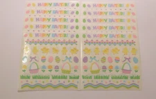 Mrs. Grossman's Lot of 10 Sheets ~Happy Easter~ 2003 Baskets Egg Stickers 6x6