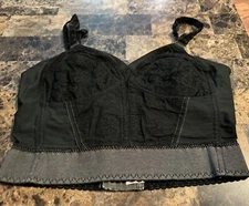 VINTAGE MONTGOMERY WARD CAROL BRENT BRA .   40 B.   BLACK.