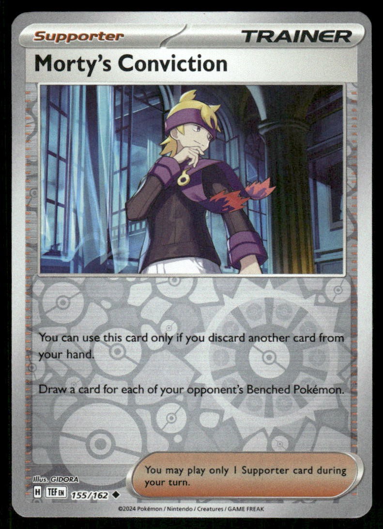 Morty's Conviction 155/162 - Temporal Forces - Reverse Holo Uncommon NM