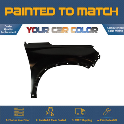 For 2019-2020 HYUNDAI SANTA FE, Right Fender (Passenger Side) Painted to Match