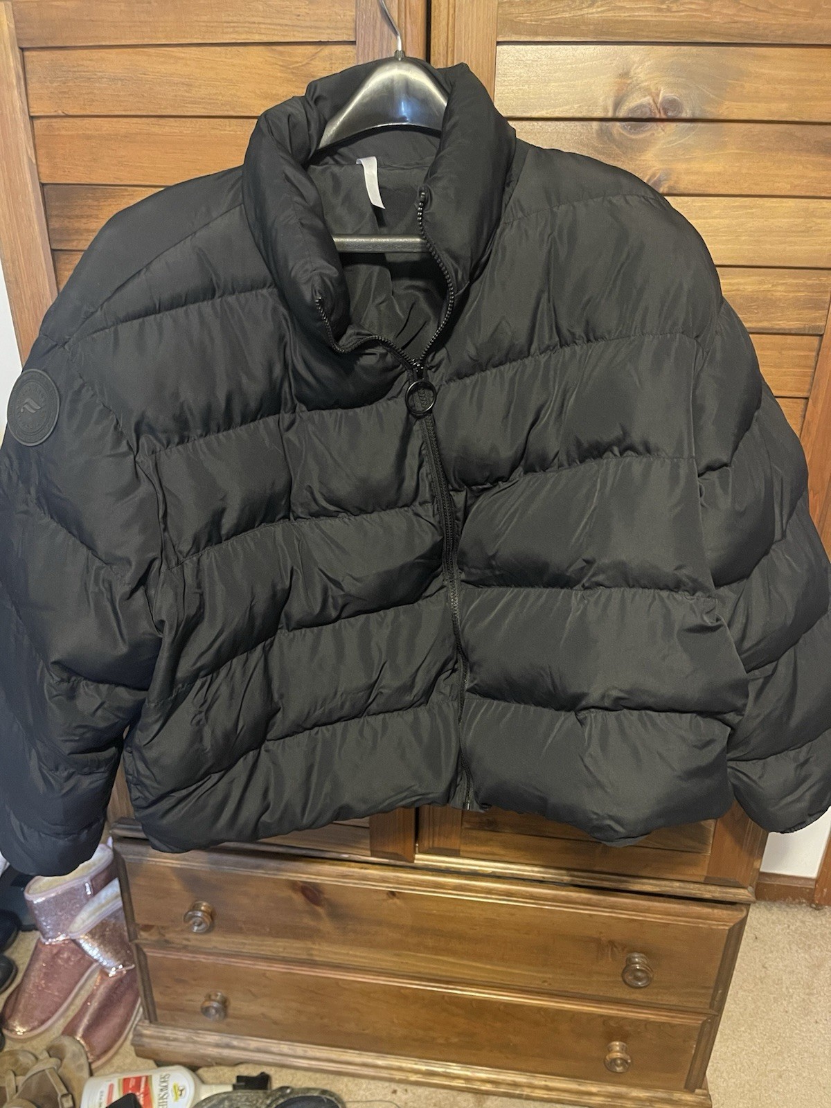 *~FABLETICS CROPPED PUFFER JACKET  SIE 2X~* Black… - image 1