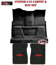 1974 Chevy C10 Truck Black Cutpile Carpet Floor Mat Set Wchevy Bowtie Logo 1974 Chevy C10 Truck Black Cutpile Carpet Floor Mat Set Wchevy Bowtie Logo