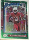 Marvin Harrison Jr. 2024 Donruss Optic Football RC Green Square Refractor Green