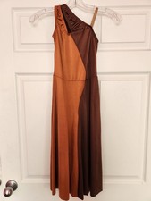 Dansco Two Tone Wide Leg Jumpsuit Girls Dance Costume Size MC