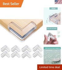 Clear L-Shape Corner Protectors - 8 PCs for Stylish Baby Proofing of Furniture