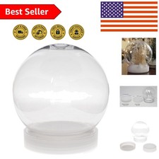 4.5 Inch Shatter-Proof Snow Globe for Personalized DIY Decorations - Craft Kit