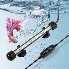 4W 7.5inch Submersible Aquarium Light with Timer  Dimmer LED Underwater Fish