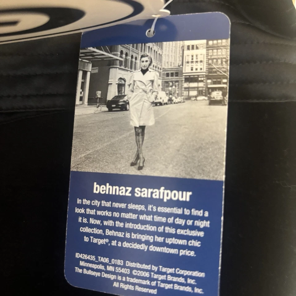 Falda lápiz Behnaz Sarafpour negra metálica para Target talla 9 nueva con etiquetas Foto 4 de 4