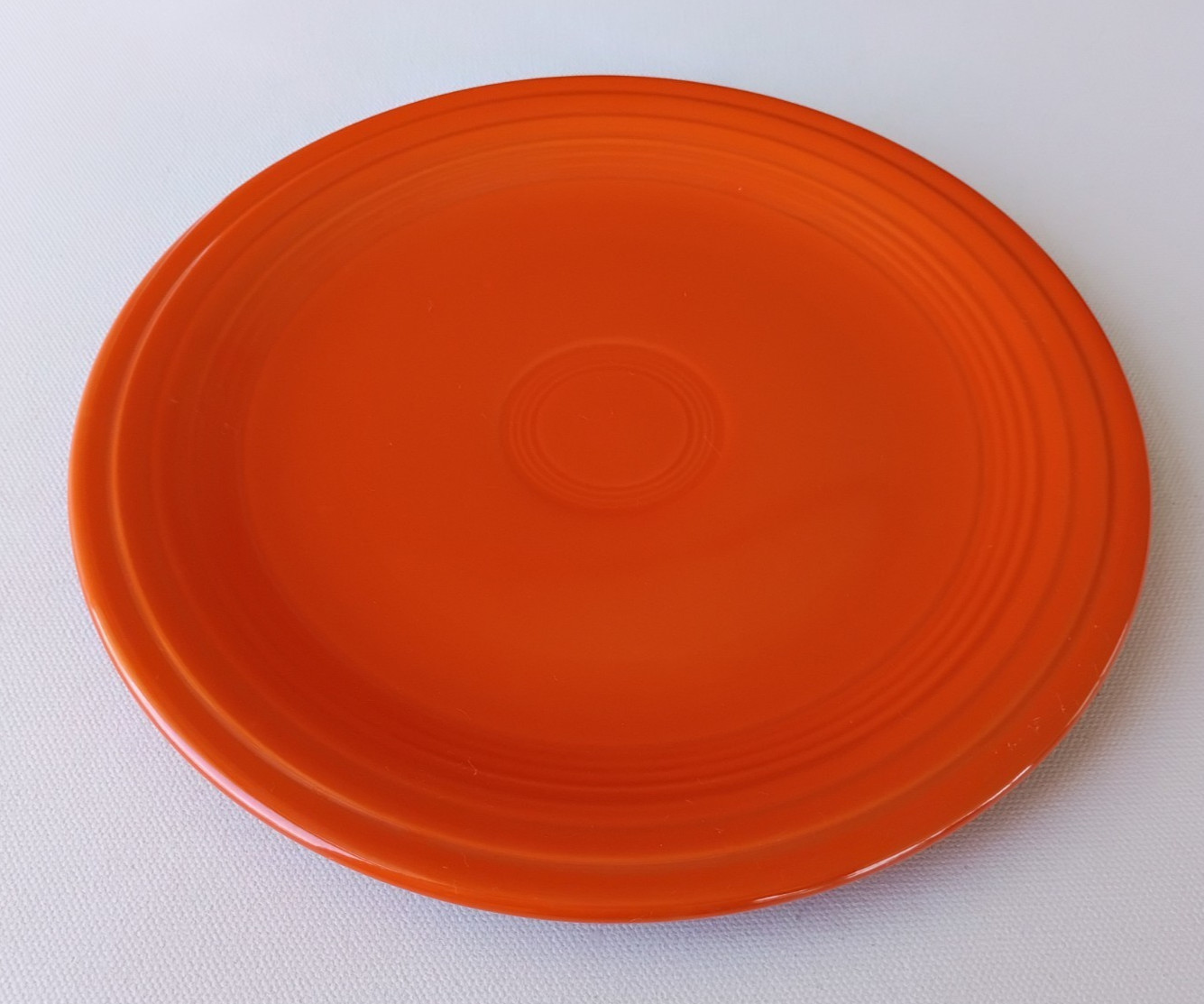 Fiesta Ware Old Vintage Red Orange Luncheon Plate Homer Laughlin