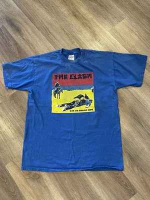 Vintage The Clash Give Em Enough Rope Blue S to 5XL T-Shirt BB717