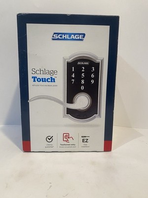 Schlage Touch Camelot Electronic Door Lock Lever  Touchscreen
