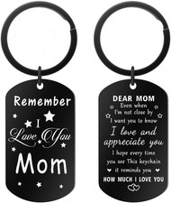 Reminder I Love You Mom Keychain, Mothers Day Gifts from Daughter Son, Mom Gift