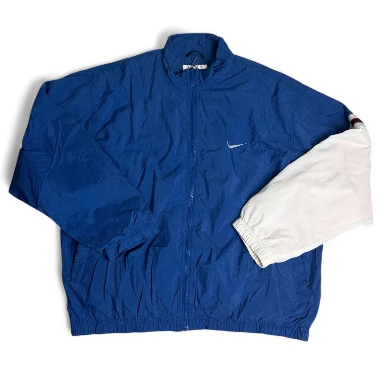 Vintage 90s Nike Windbreaker Jacket - Blue | Size L