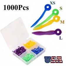 1000 Dental Plastic Wedges with End Circular Holes Concave Design Diastema Wedge