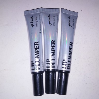 Set of 3 Victoria Secret PINK Lip Plumper Vegan Vitamin E Coconut Oil New