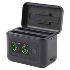 For Insta 360 X5 Battery Charger Hub with LED Display and 27W Power Output