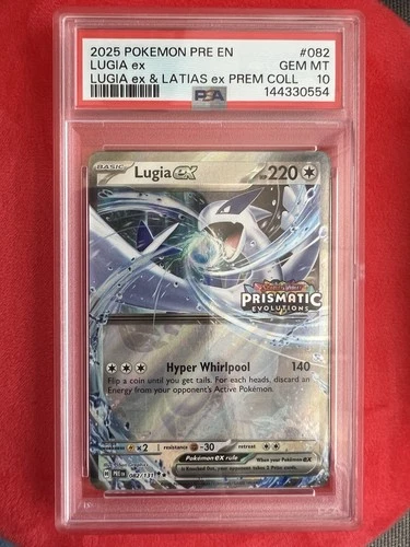 2025 Lucia EX Holofoil 082/131 Double Rare Prismatic Evolutions SV NM PSA 10