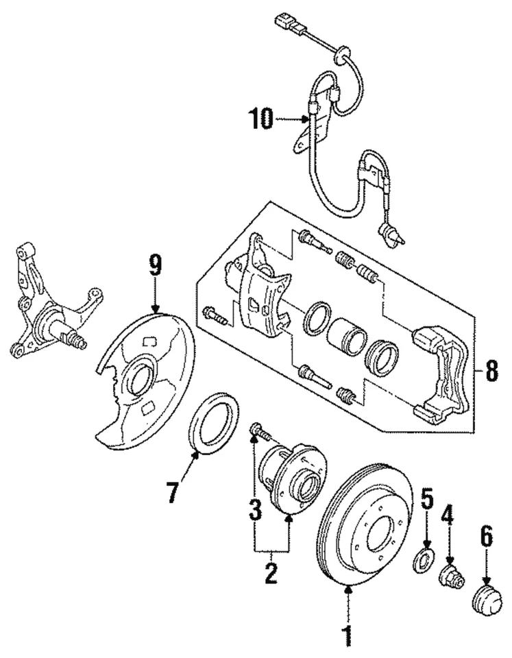 正品日产 S14 S15 Z32 R32 R33 R34 Skyline 轴螺母全新原始设备制造商 — 第 2/2 张图片