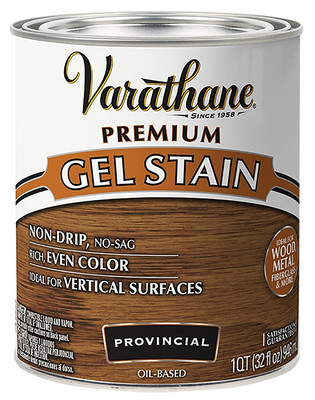 Varathane 358307 Premium Gel Stain, Quart, Provincial
