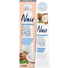 NAIR Exfoliating Facial Hair Removal Cream for Women - 1.76 Fl Oz (Pack of 1) 