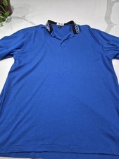 Vintage Snake Eyes Apparel Blue Polo Shirt Unisex Size Adult Xl Made In USA!