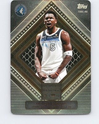 2025-26 Topps Match Attax #100C-AE Anthony Edwards 100 Club Timberwolves