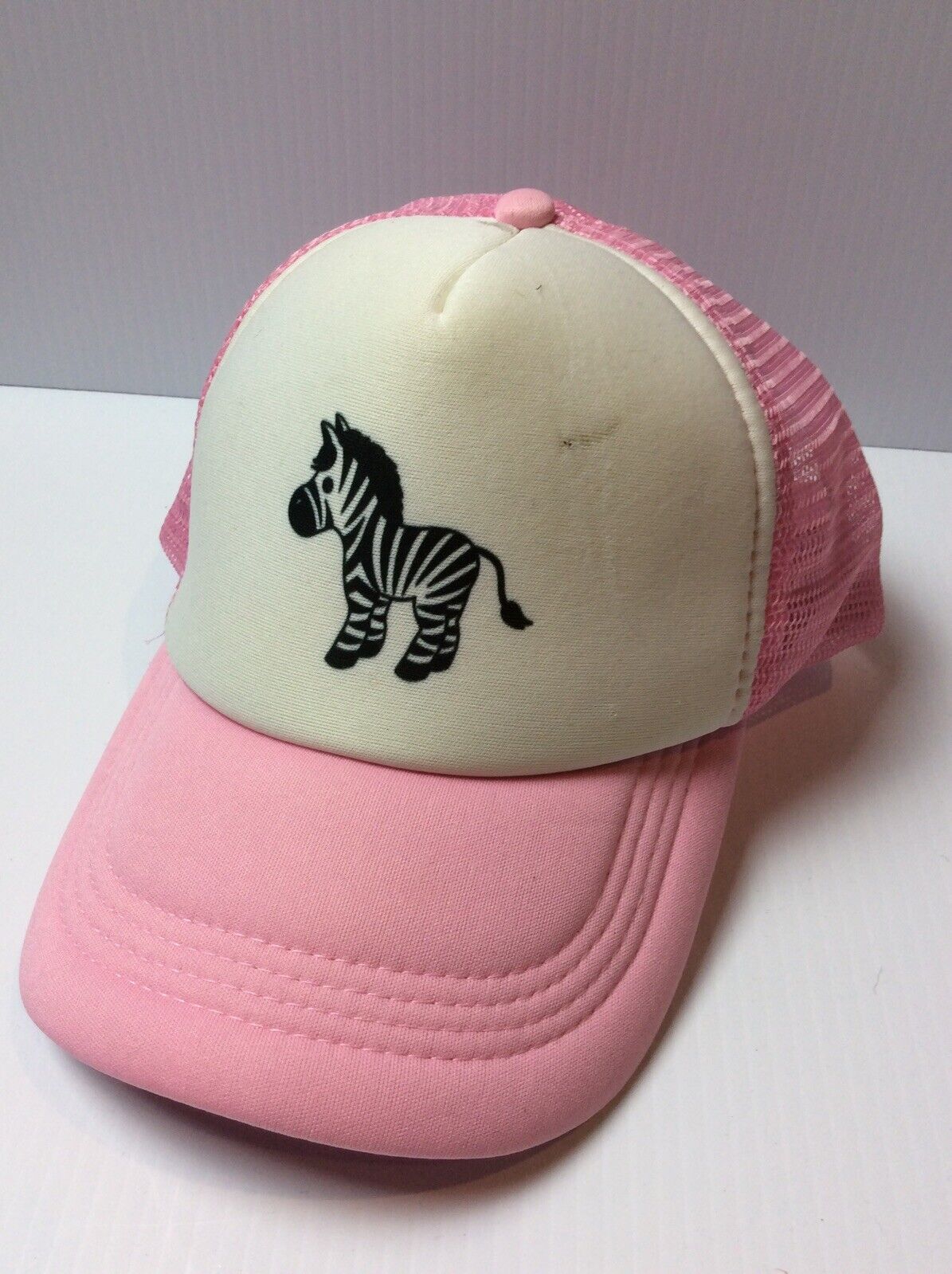 Pink Zebra Snapback Trucker Hat Baseball Cap Cute… - image 1