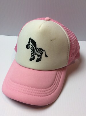 Pink Zebra Snapback Trucker Hat Baseball Cap Cute Collector H001