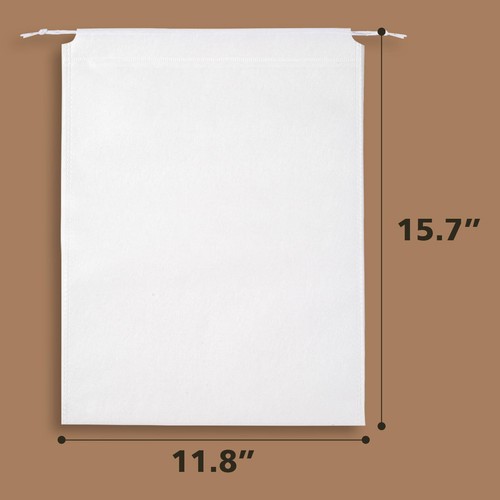 8 Pack Clear Shoe Bags Waterproof Dust Bags with Drawstring, 15.7x11.8 Inch - Picture 7 of 7