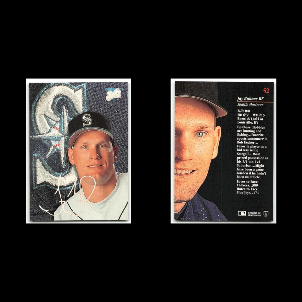 Jay Buhner #52 1993 Studio Seattle Mariners Baseball Card MLB NM - Image 3 of 3