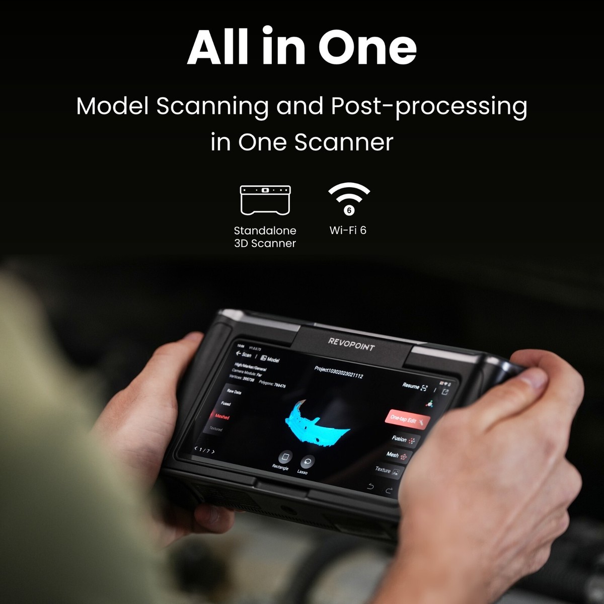 Revopoint MIRACO PRO　3Dスキャナー ほぼ新品の中古 Revopoint MIRACO PRO-Kit Standalone 3D Scanner (32GB) ONCE