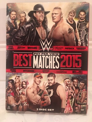WWE Pay-Per-View BEST MATCHES 2015 (3-Disc DVD Set) Used