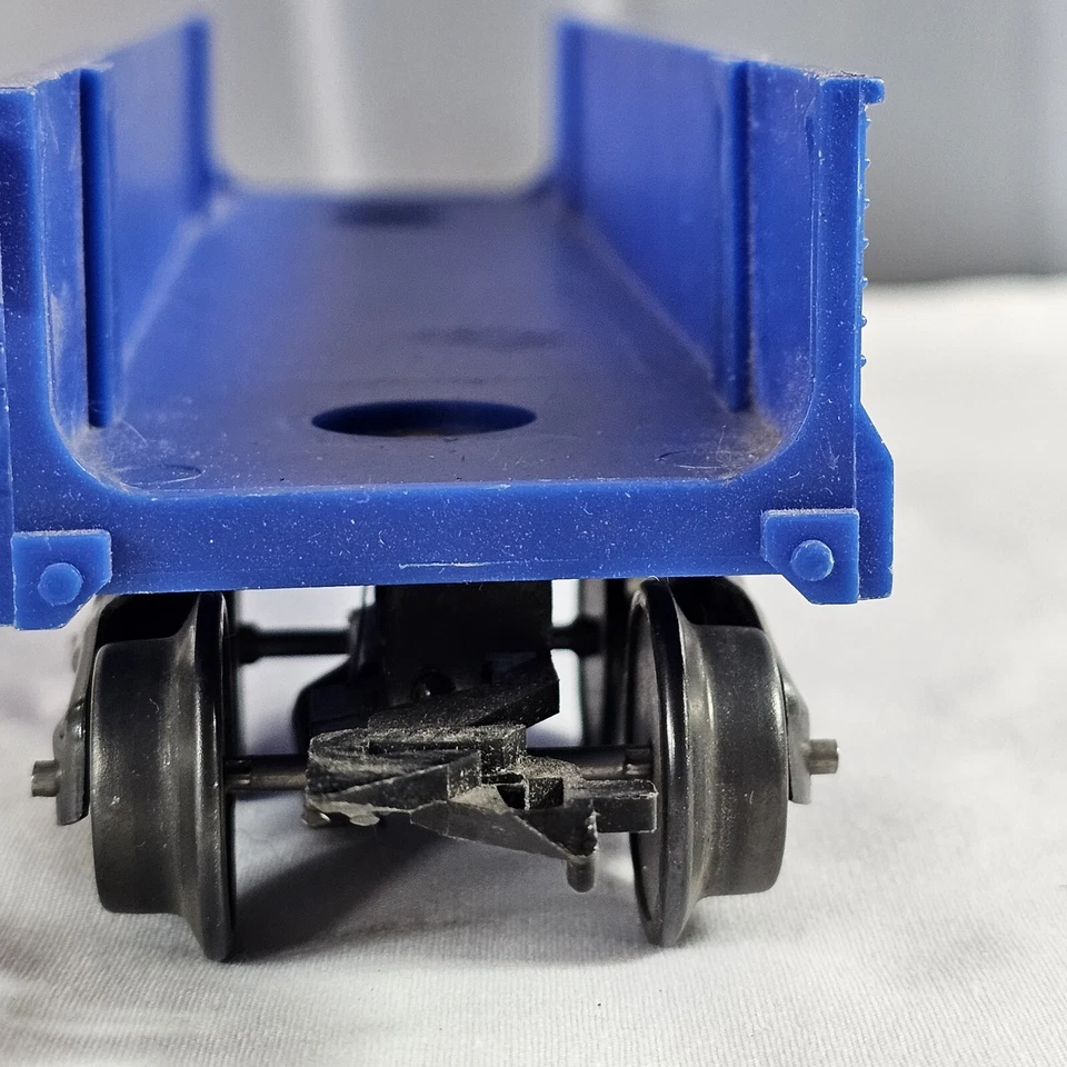 Marx Trains BLUE 51170 ERIE REMOVABLE ENDS GONDOLA O Gauge Post War 1:48 Scale - Image 4 of 4