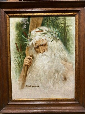 Jacques Clement Wagrez (1850-1908) - the Druid Or Figure Mythological,Circa 1890