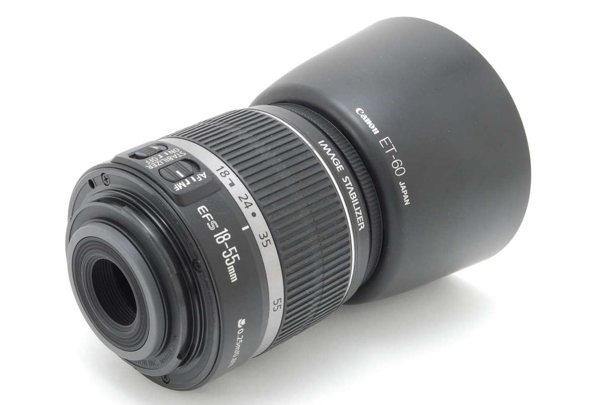 MINT】Canon Standard Zoom Lens EF-S 18-55mm F3.5-5.6 Is ET