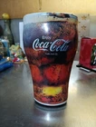 Vintage Coca Cola Glass Shaped Tin