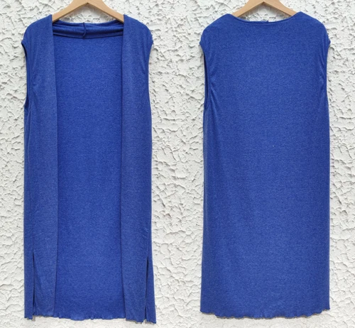 Women's Casual Sleeveless Open Front Tunic Vest Long Cardigan Tops Waistcoat New - Picture 18 of 30