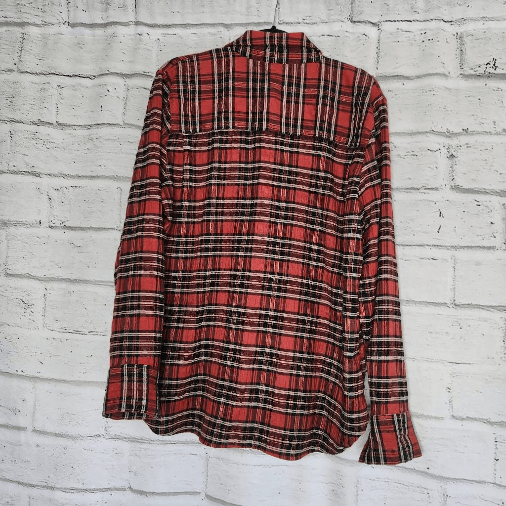 Treasure & Bond Button Down Collared Plaid Boyfri… - image 6