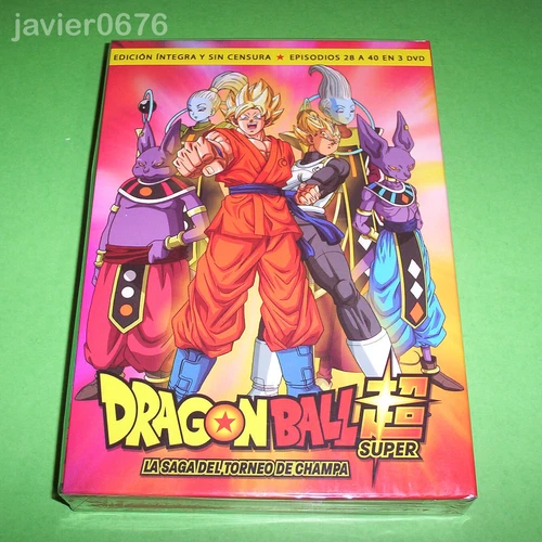 DRAGON BALL SUPER BOX 3 LA SAGA DEL TORNEO DE CHAMPA DVD PACK NUEVO Y PRECINTADO