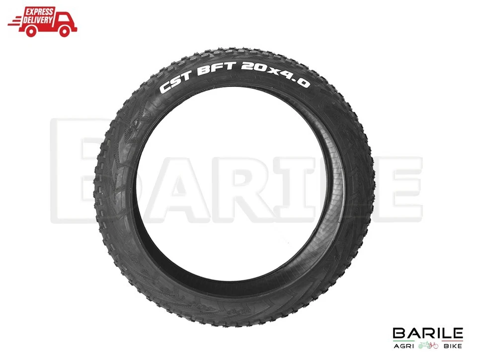 N°2 Copertone / Pneumatico 20 x 4.00 (100-406) Bici FAT BIKE CST BFT Nero - Immagine 2 di 4