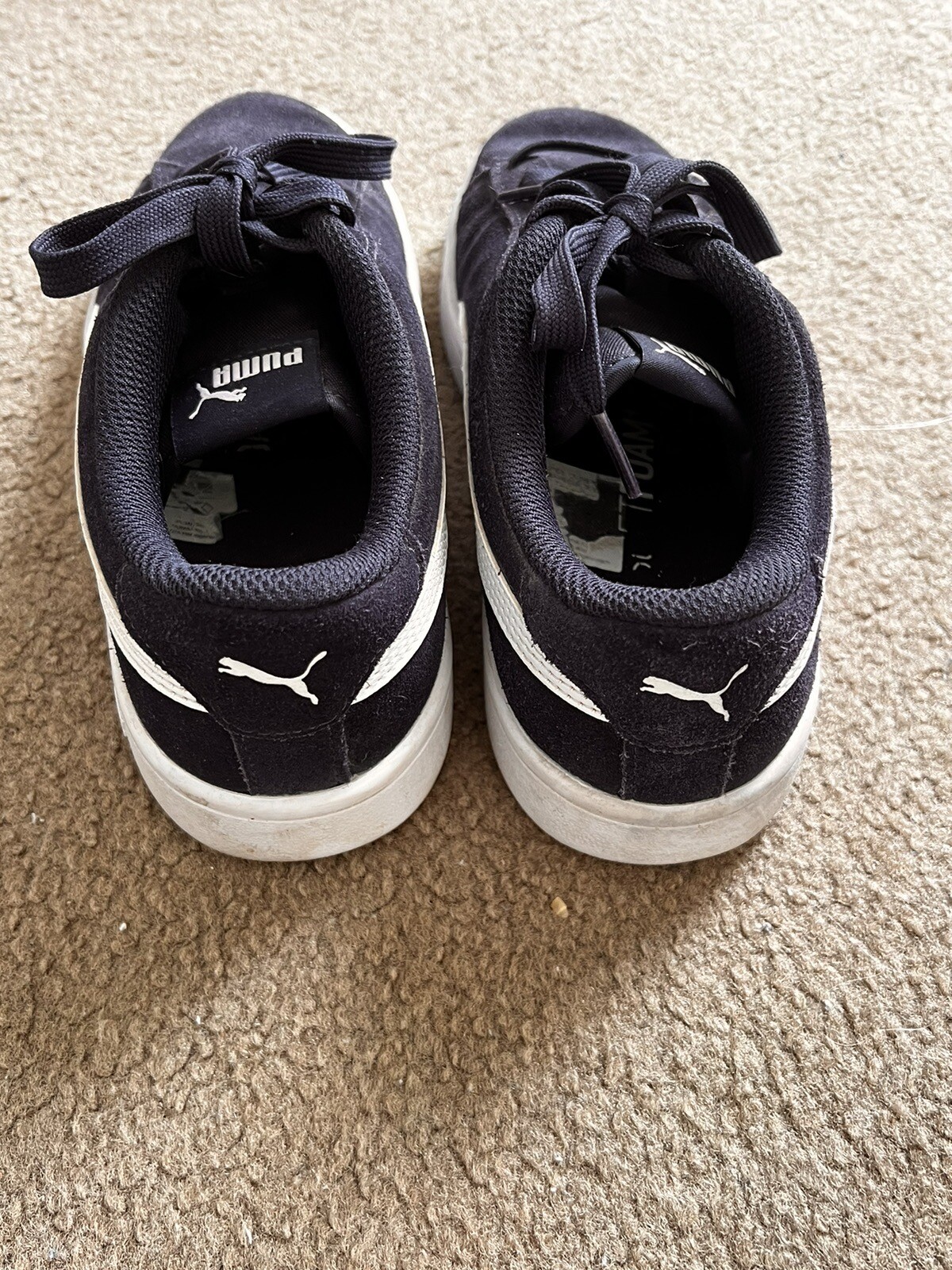 Puma suede classic Boys Shoes Size 4C Navy eBay