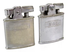 Ronson Princess Push-Button Vintage Petrol Cigarette Lighters, Lot of 2