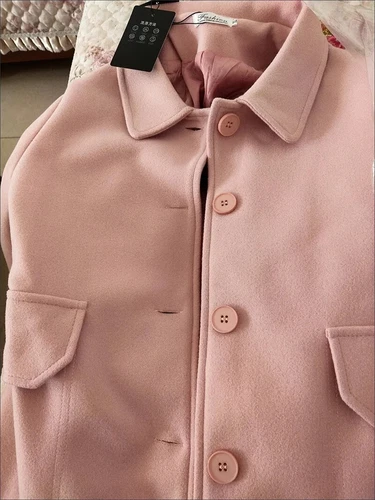 Wollmantel Damen 2024 Herbst Winter Neu Outwear Mantel Wolljacke - Bild 10 von 23